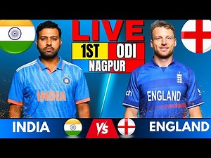 🔴 Live: India vs England 1st ODI, Live Match Score & Commentary | IND vs ENG Live match Today