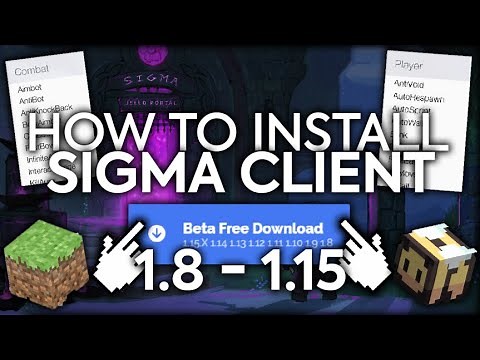 [1.8 - 1.16] MINECRAFT - HOW TO INSTALL SIGMA 5.0 HACK CLIENT for every version + Optifine