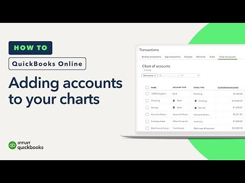 How to add accounts to your chart of accounts in QuickBooks Online