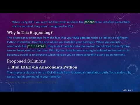 Resolving the IDLE and Python Module Conflict on macOS