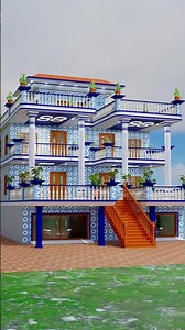 Modern Village House 🏡 Design #elevation #frontelevation #house #housedesign #home #song #hindisong