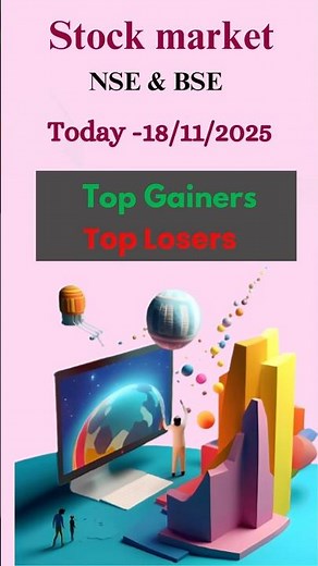 Today’s Top Gainers and losers #stockmarket #nse #nseindia #short #shorts #sharemarket