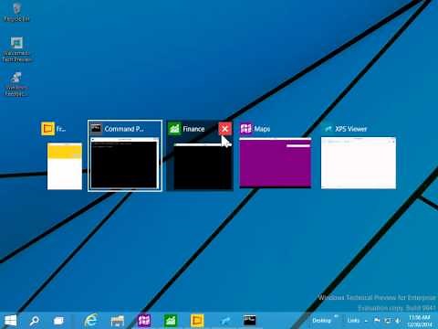 Windows 10 How to View all open programs and apps