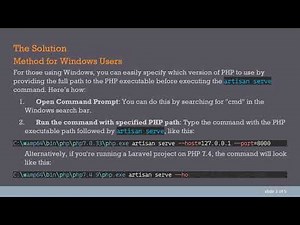 How to Run php artisan serve with Different PHP Versions in Laravel