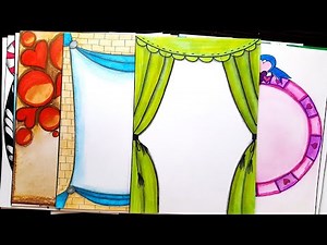 20 compilation | Border designs on paper | border designs | borders for projects