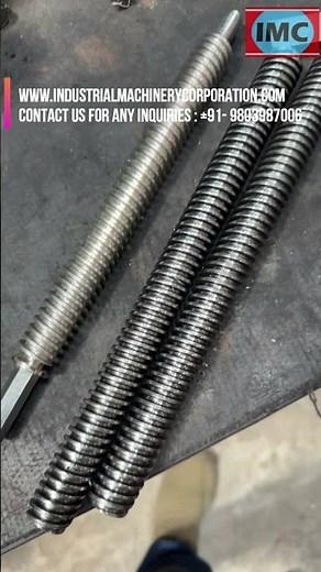 Thread Rolling Machine 2 Roll | Sample Demonstrations of Precision Thread Rolling