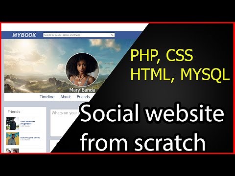 Social Website from scratch - Intro - Beginner tutorial | PHP | HTML | CSS | MYSQL Database