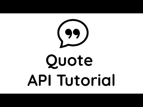 Quote (Quotable) API Tutorial | For Beginners