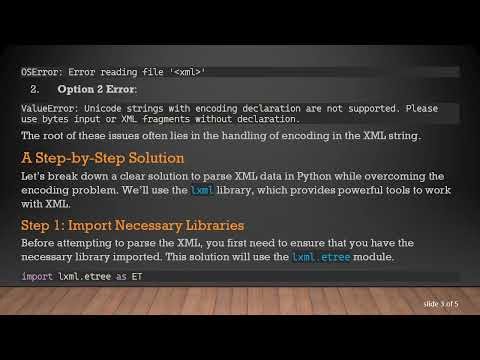 How to Parse XML in Python with UTF-8 Encoding