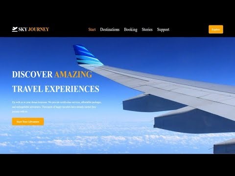 Build a Responsive Travel Website | HTML, CSS & JavaScript Landing Page Tutorial