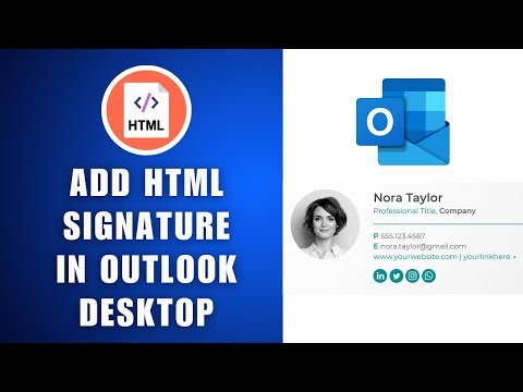 How to Add an HTML Email Signature to Microsoft Outlook Desktop App 2026