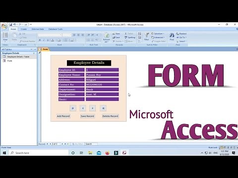How To Create Form in Microsoft Access | Form in MS Access