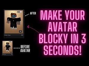 Make your Roblox avatar blocky in 3 seconds!