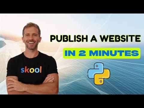 Publish a Python Website in Under 2 minutes!