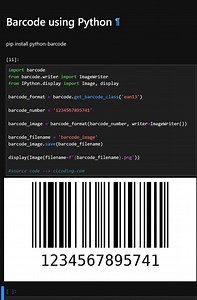 91K views · 1.2K reactions | Barcode using Python | Python Coding | Facebook
