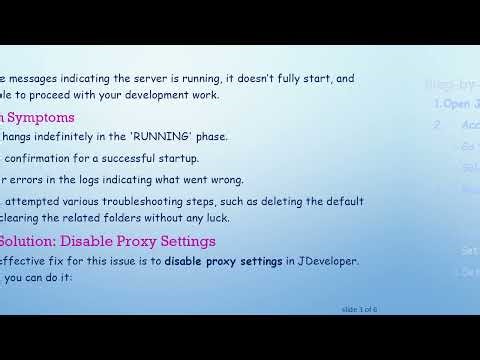Troubleshooting the WebLogic Server Hangs in JDeveloper 12.2.1.4