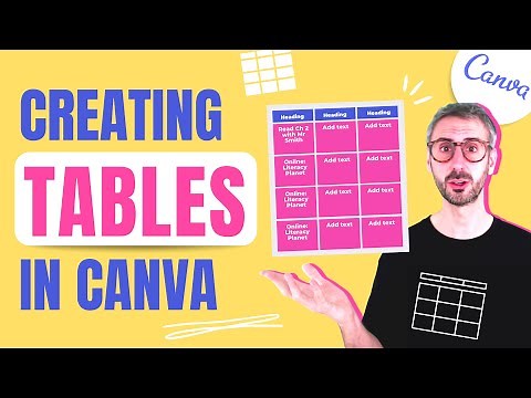 Canva: How to Create a Table