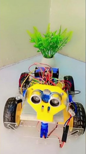 Human follower robot using Arduino uno Smooth working |#fypシ #short #tiktok #robot