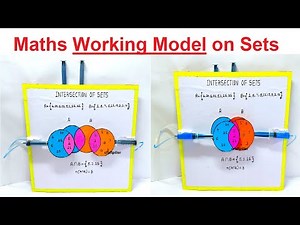 maths working model tlm on sets - diy - tlm model making - craftpiller