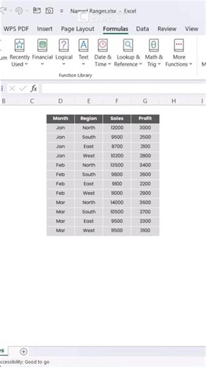 Excel Hack: Instantly Jump to Your Data with Named Ranges! 🚀 #ExcelTips #NamedRanges