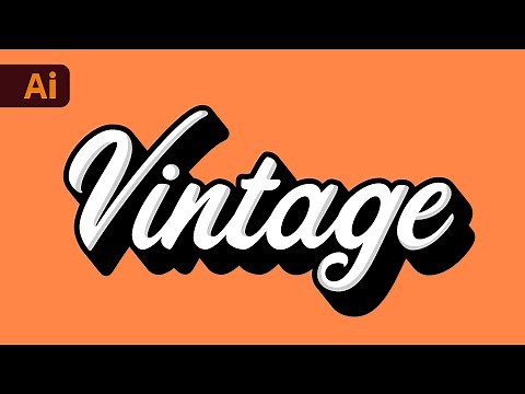 Adobe Illustrator Tutorial - How to Create Custom Typography (HD)