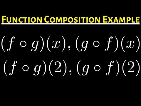 #18. How to Find the Function Compositions: (f o g)(x), (g o f)(x), (f o g)(2), and (g o f)(2)