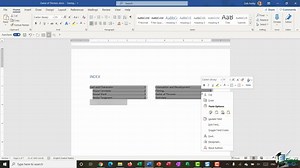 How to Create an Index in Word