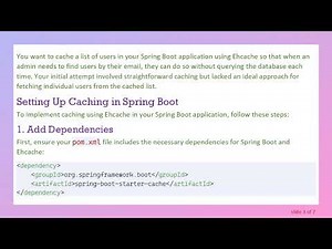 How to Efficiently Cache Users in Spring Boot using Ehcache
