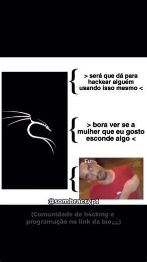 Sombra Crypt ☕️ on Instagram: "Comunidade exclusiva para Hackers e Programadores no link da bio. 💻 . . . #programador #dev #javascript #frontend #humor python developer programmer tecnologia informatica meme vscode"
