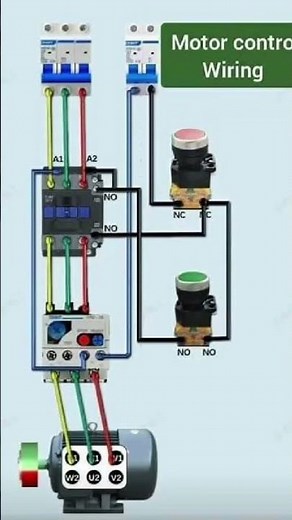 SCHÉMA COMPLET : Câblage du Démarrage Direct d'un Moteur Asynchrone (TUTO Électrique RAPIDE)