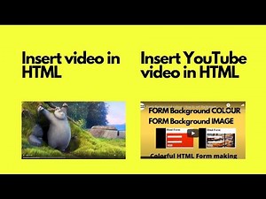 How to insert mp4/YouTube Video in HTML | How to insert any Video | How to embed a youtube video.