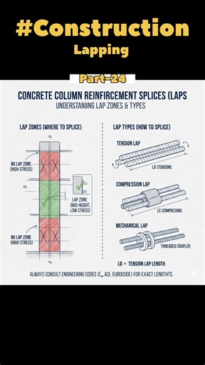 what is lapping?#construction #civilengineering