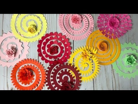 Cricut Design Space 3D Paper Flowers Tutorial