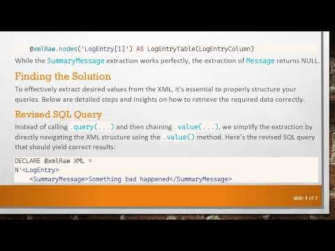 How to Effectively Extract Data from XML in SQL Server