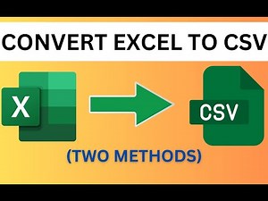 How to Convert Excel to CSV File