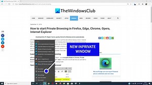 How to start Private Browsing in Firefox and Opera