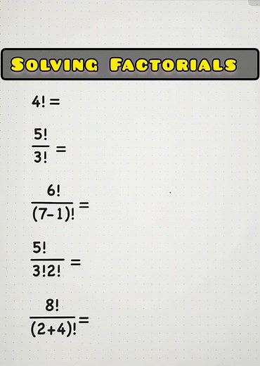 How to Solve Factorials: Mathematics Tricks