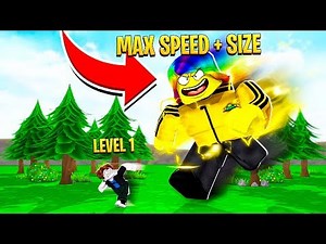 I became the FASTEST and BIGGEST with 1,000,000,000 POWER (Roblox)