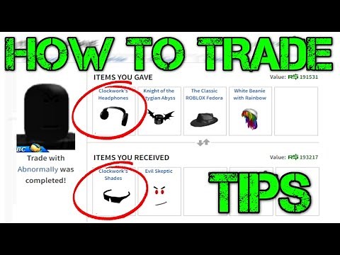 How To Trade On ROBLOX! *Tips AND Tricks!*