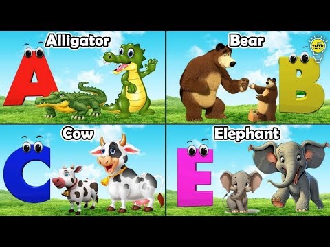 Phonics Animals Song | Learn ABC Alphabet with Animals for Kids