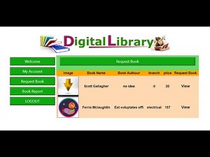 Library Management System in web using php,mysql, html, css part 2