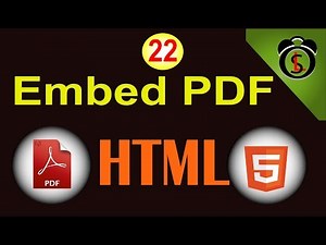 How to Embed PDF Document in HTML Web Page Using Embed | Ifrme | Swift Learn