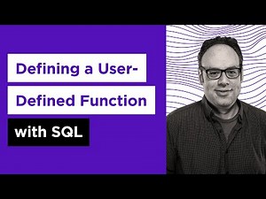 Creating a User-Defined Function with SQL