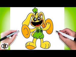 How To Draw Bunzo Bunny As A Smiling Critter | Poppy Playtime