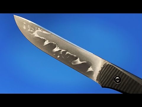 【自作ナイフ】本気出して短刀風ナイフ作ってみた。/Making a tanto knife with hamon