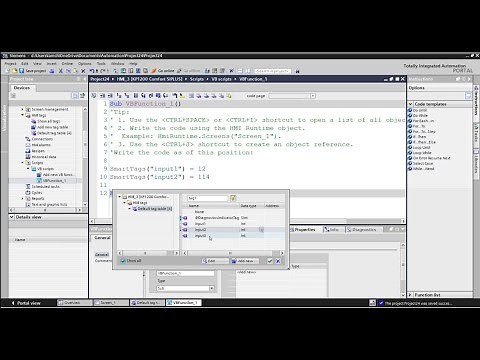 WinCC VBScript for access HMI screen items and tags