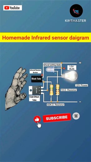Homemade Infrared sensors circuit diagram #election #shots #ytshorts #automobile #shorts