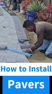 How to install pavers for backyard renovations #landscapedesign