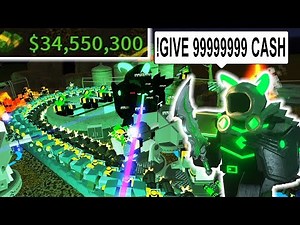 ROBLOX ADMIN ABUSING IN TOWER DEFENSE SIMULATOR (Nuclear)