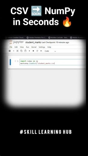 How to Load CSV Data in NumPy | Python #coding #skilllearninghub